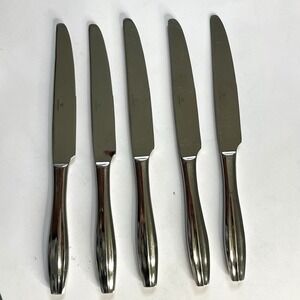 Mikasa Set of 5 Ari dinner Knife Stainless‎ Steel Flatware Replacement Serrated